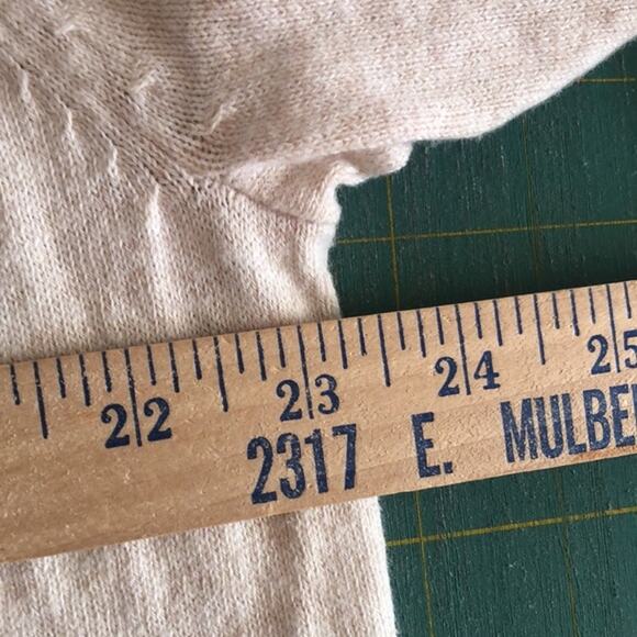 NWOT Cream Torrid LOVE Scoop Necked Long Sleeve Pullover Cotton Sweater Sz L - Picture 6 of 8